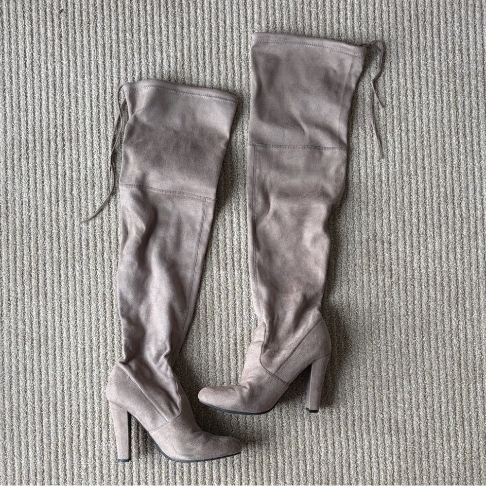 Steve Madden Taupe Over-the-Knee Boots